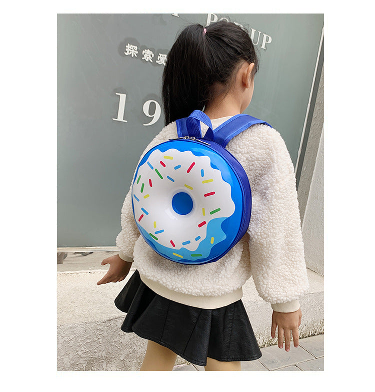 Cartoon Kids Backpack Cute Donut Eggshell Bag Fun Kindergarten Kids Backpack Boys Girls Backpack - Baby's World (view 10)