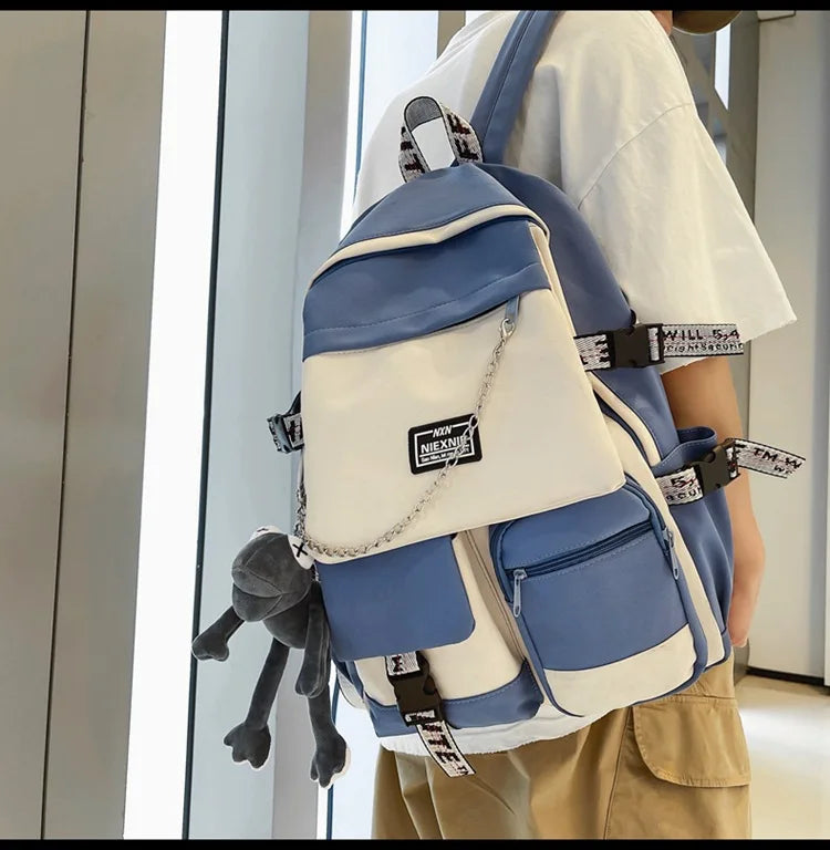 2025 Fashion Schoolbag Female Student Backpack Large Capacity Fashion Boy Backpack Computer Bag Femal School Backpack Travel
