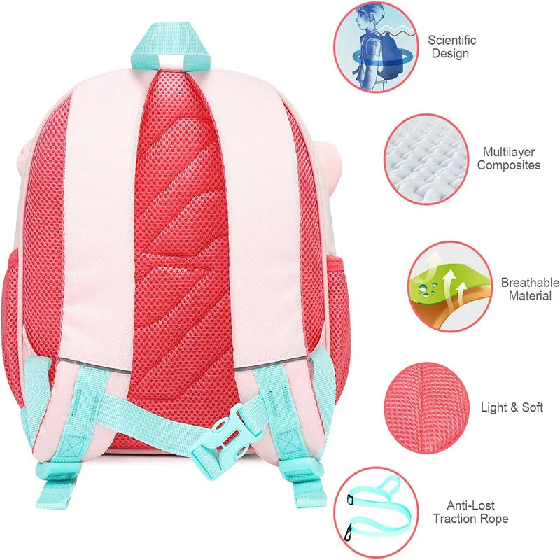 Hot 3D Cartoon Animal Baby Backpacks kindergarten Schoolbag Kids Backpack Children School Bags Girls Boys Backpacks - Baby's