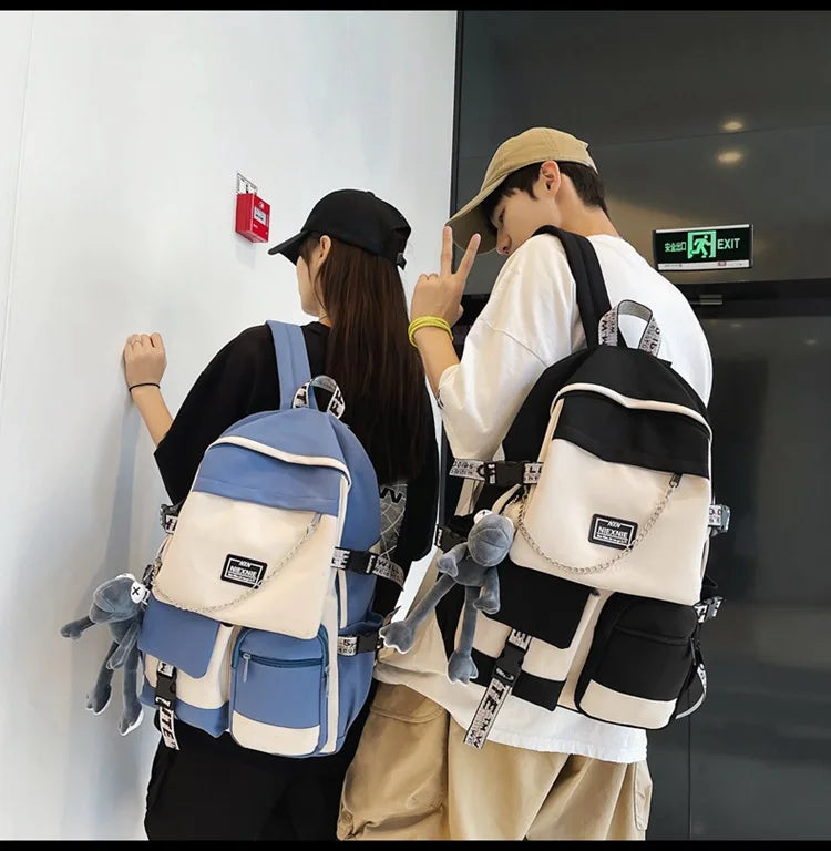 2025 Fashion Schoolbag Female Student Backpack Large Capacity Fashion Boy Backpack Computer Bag Femal School Backpack Travel