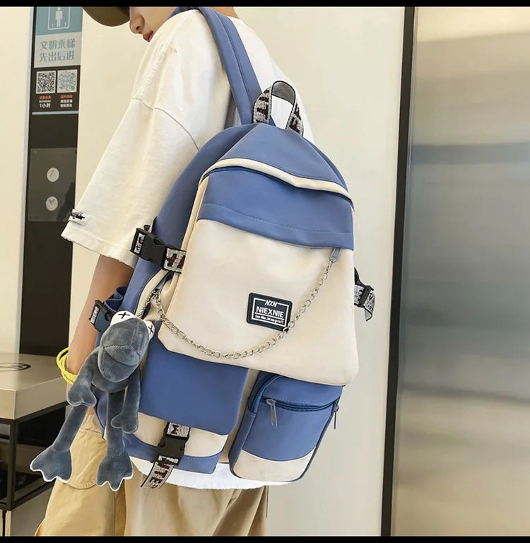 2025 Fashion Schoolbag Female Student Backpack Large Capacity Fashion Boy Backpack Computer Bag Femal School Backpack Travel
