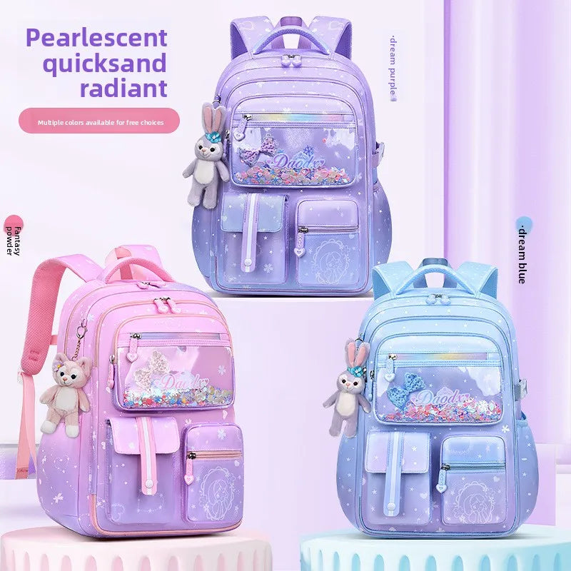2025 Primary School - 2025- Primary School Girls' Schoolbag Kawaii Lightweight Children's Bag Waterproof Bags Colorful