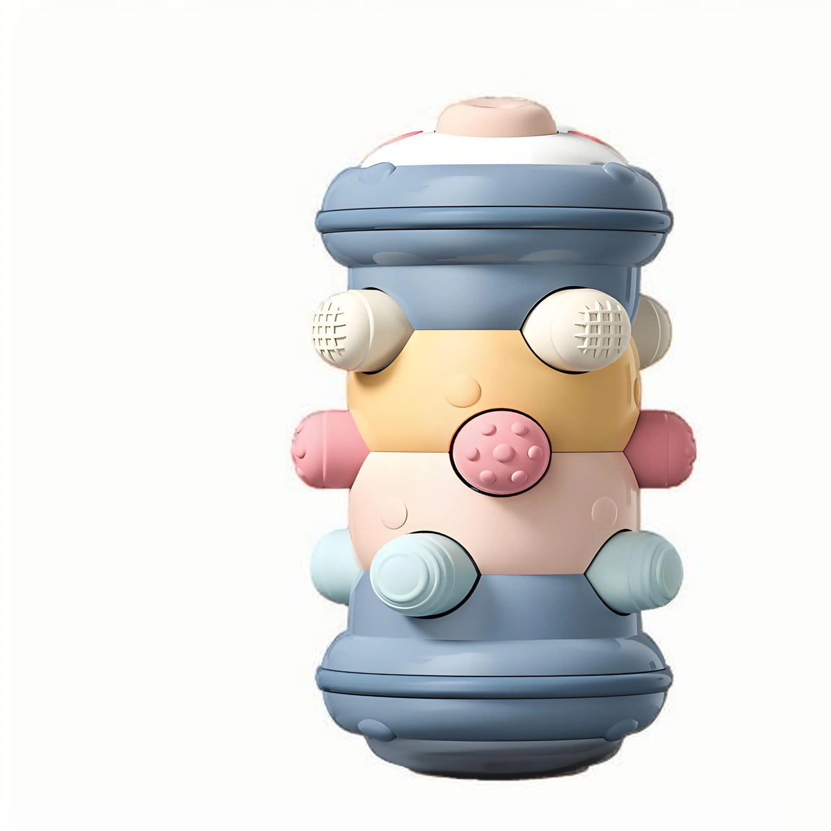 Baby Crawling Roller Montessori Activity Toy with Ball Rattle Games for Babies Development 0 6 12 Months Inflatable Crawling Toy