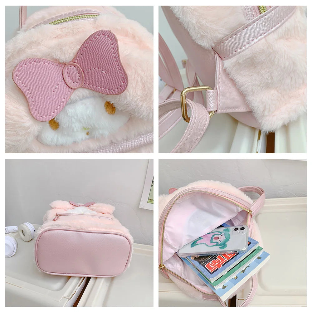 Kawaii My Melody Cinnamoroll Anime Schoolbags Cute Cartoon Backpacks Fashion Satchel Women's Bagpacks Christmas Gifts For