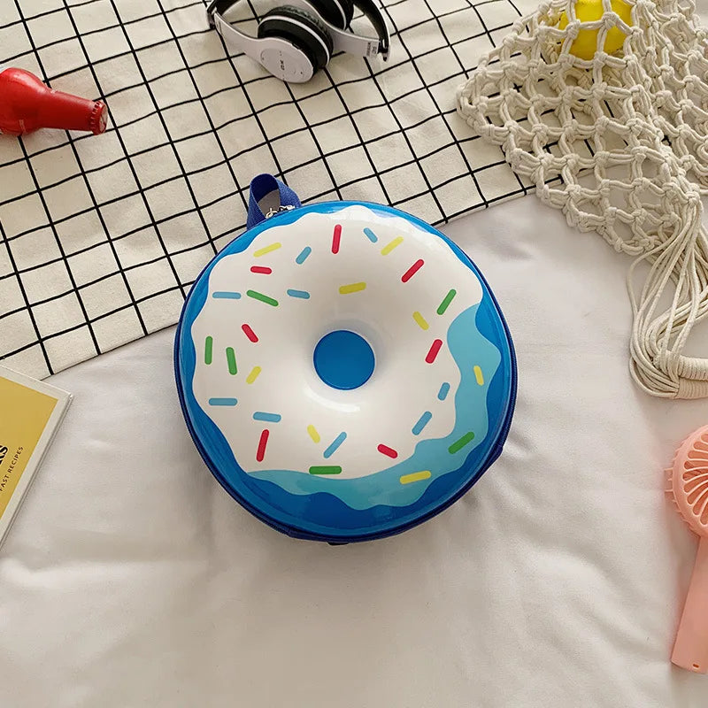 Cartoon Kids Backpack Cute Donut Eggshell | Baby's World Bangladesh
