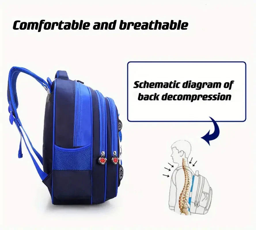 Waterproof Lightweight 3D Car Backpack Kindergarten Kid Preschool Backpack Young Children Boy Girl SchoolBag Primary Red