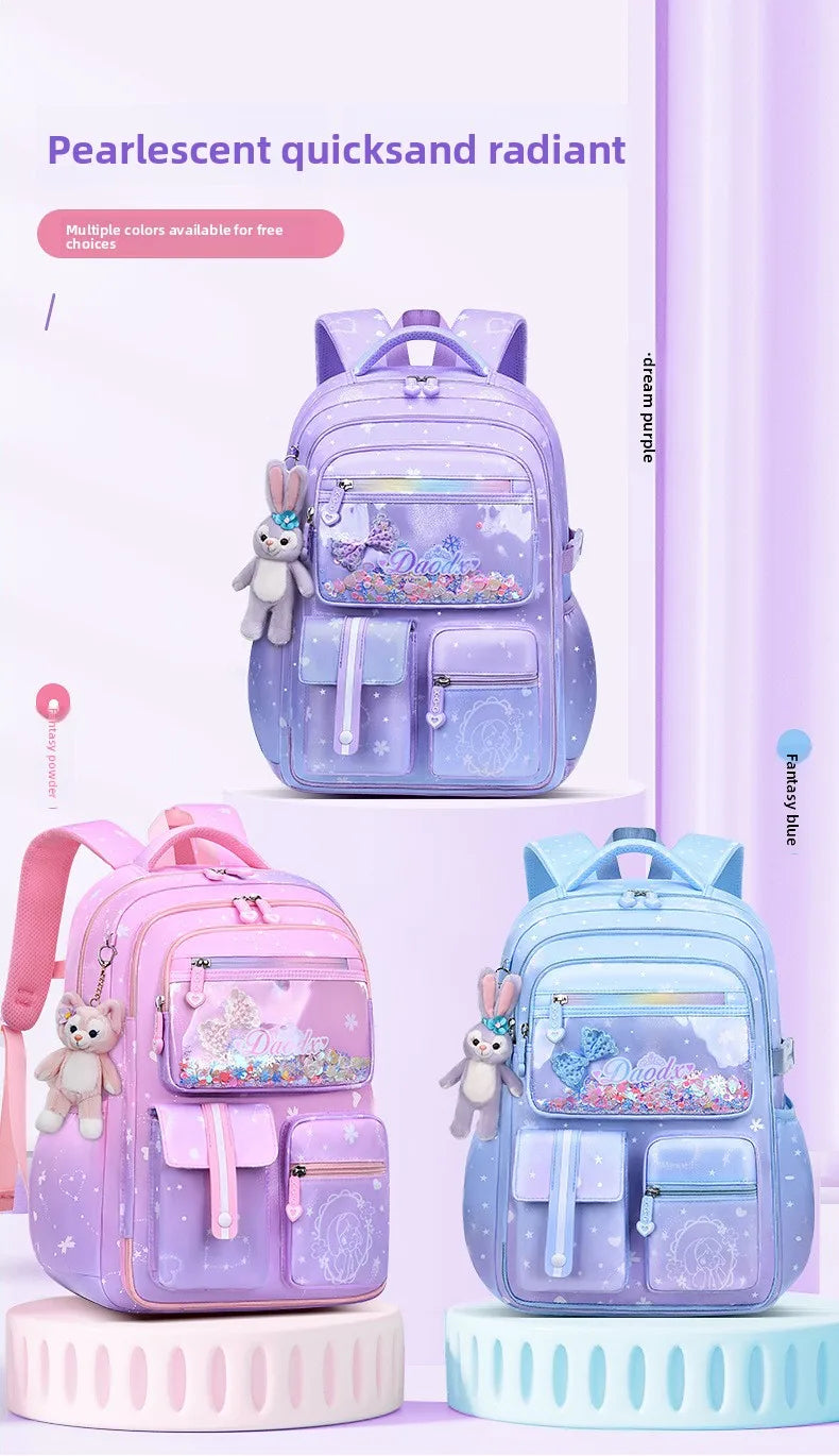 2025 Primary School - 2025- Primary School Girls' Schoolbag Kawaii Lightweight Children's Bag Waterproof Bags Colorful