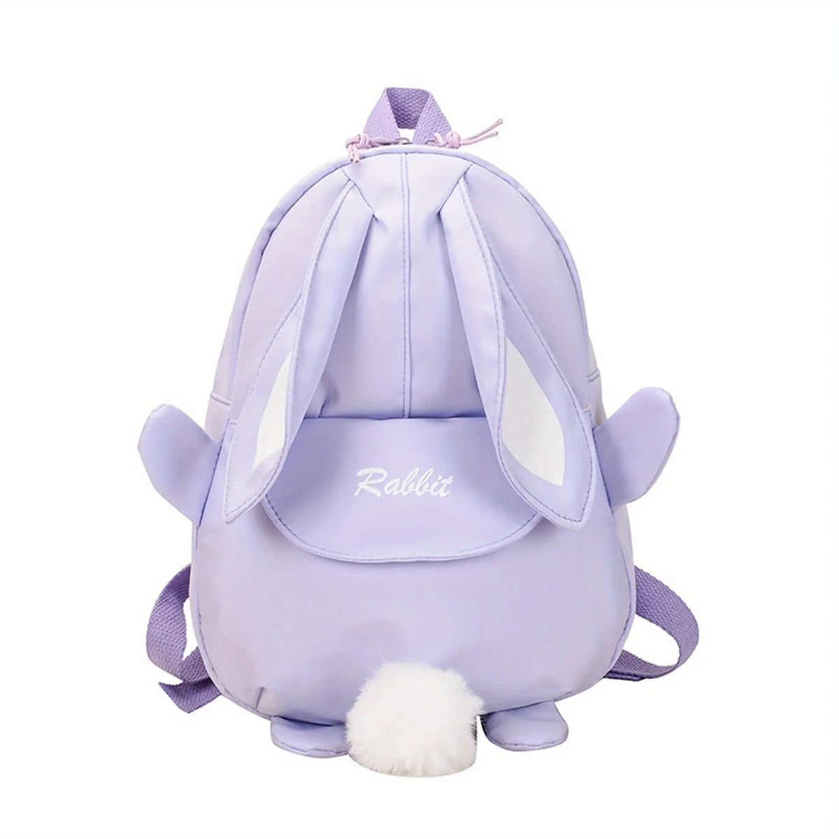 Girl Rabbit Ear Backpack Casual Schoolbag Waterproof Large Capacity School Backpack Smooth Zipper Solid Teens Travel and