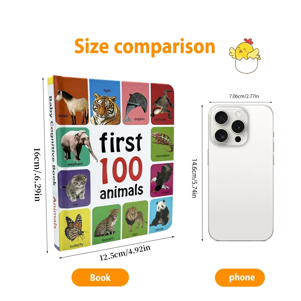0-2 Years English Children's Cognitive Encyclopedia Enhancing Cognition Children's Early Learning Books Gifts