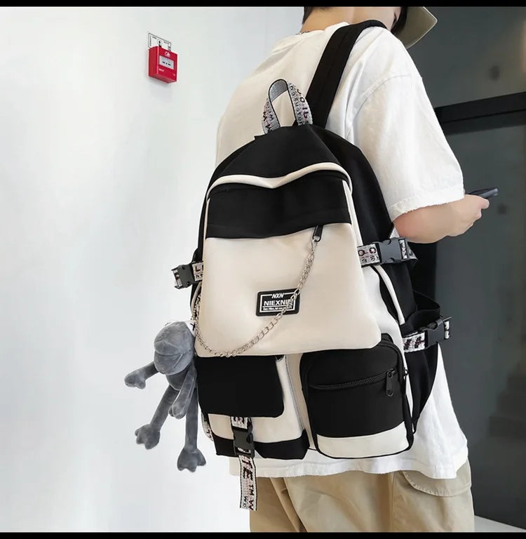 2025 Fashion Schoolbag Female Student Backpack Large Capacity Fashion Boy Backpack Computer Bag Femal School Backpack Travel