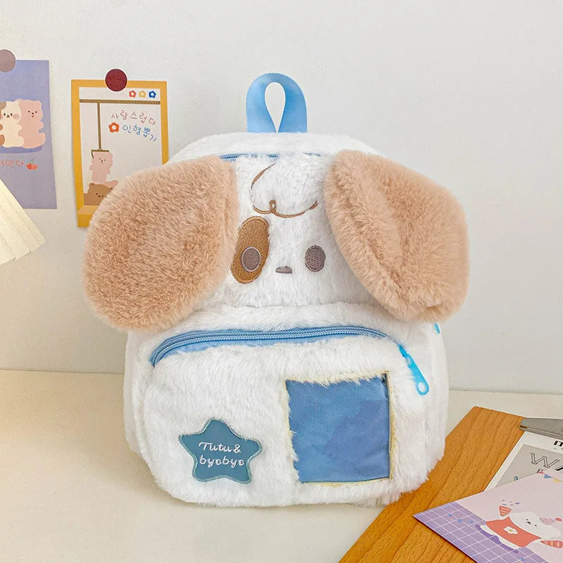 Sweet Girl Schoolbag Plush Puppy Cat | Baby's World Bangladesh
