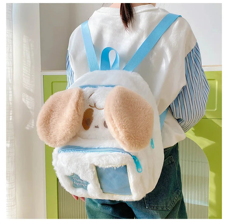 Sweet Girl Schoolbag Plush Puppy Cat Children's Backpack - Baby's World (view 6)