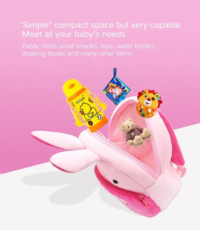 Cute Animals Cartoon Plush Children Backpacks Schoolbag Girls Boys casual Baby Bags - Baby's World (view 14)