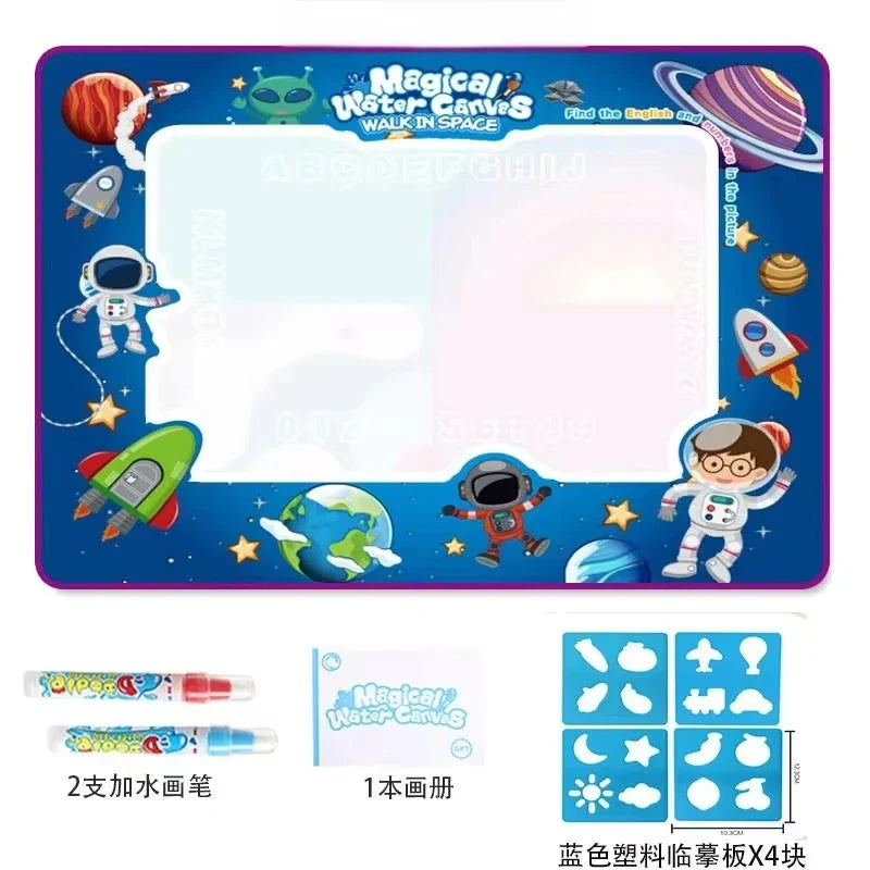 Oversized Magical Water Canvas pens Montessori Toys Learning Blanket Writing Children Drawing Repeated Graffiti Painting kid toy
