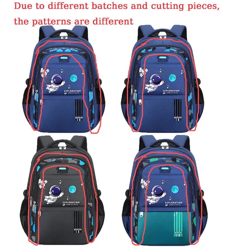 Kids Backpack Children School Bags for Boys Astronaut School Backpack Waterproof Primary Book Bag Mochila Infantil - Baby's