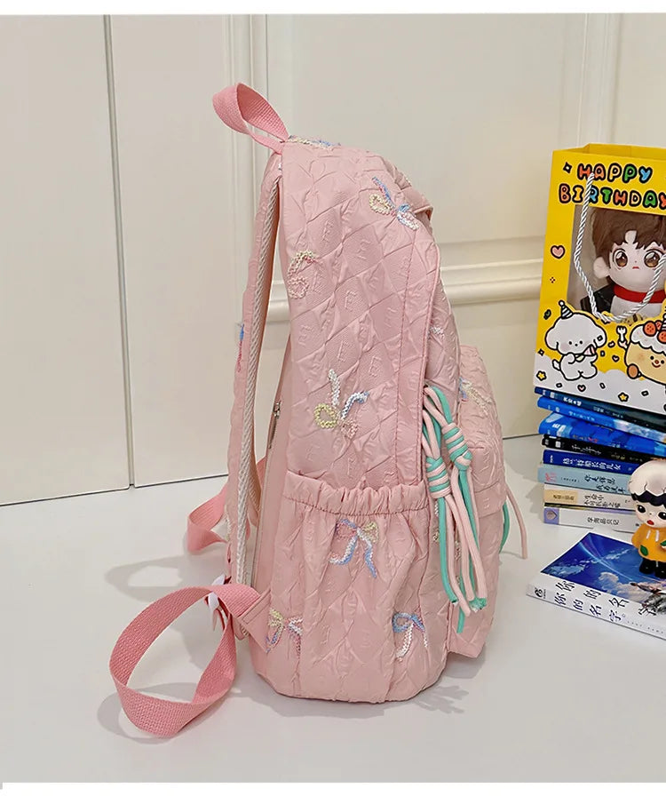 New Cute Western-style Children's Backpack, Cartoon Dolphin Kindergarten Snack Bag, Personalized Embroidery Unique Holiday