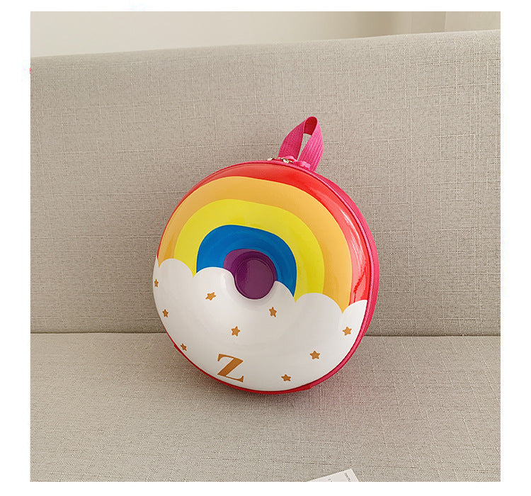 Cartoon Kids Backpack Cute Donut Eggshell | Baby's World Bangladesh