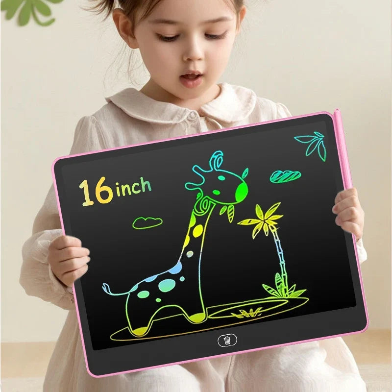 16/13/11 Inch LCD Writing Board Drawing tablet Kids Writing Painting Children Educational Toys for 3 4 5 6 7 8 Years Girls Boys