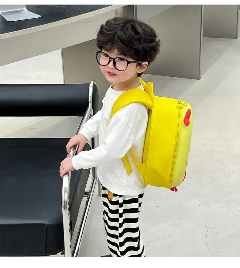 Anti Lost Small - Baby anti-lost small backpack super cute chicken kindergarten school bag boys and girls - Anti Lost Small