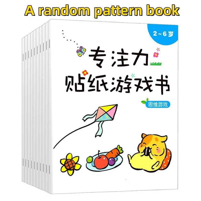 Sticker Book for Toddlers 3+ - Educational Fun for Kids, Creative Craft Activity Set, Birthday & Party Gift, Chinese Version