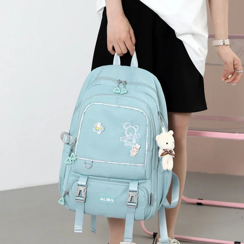 Children School Bags For Girls Large Schoolbag Kawaii Primary School Backpack Kids Book Bag Waterproof Laptop Travel