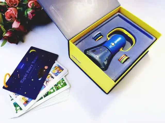Children's Storybook Torch Projector Kaleidoscope Sky Handrail Galaxy Night Light Up Cartoon Baby Toy For Kids Educational Toys