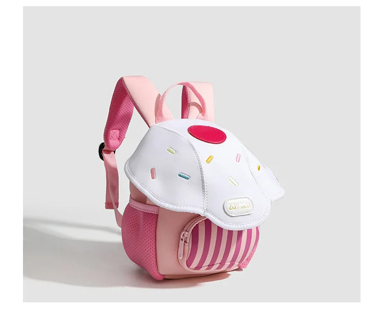 Mini cute bump color mushroom backpack | Baby's World Bangladesh