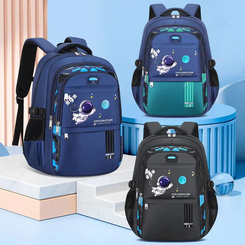 Kids Backpack Children School Bags for Boys Astronaut School Backpack Waterproof Primary Book Bag Mochila Infantil - Baby's