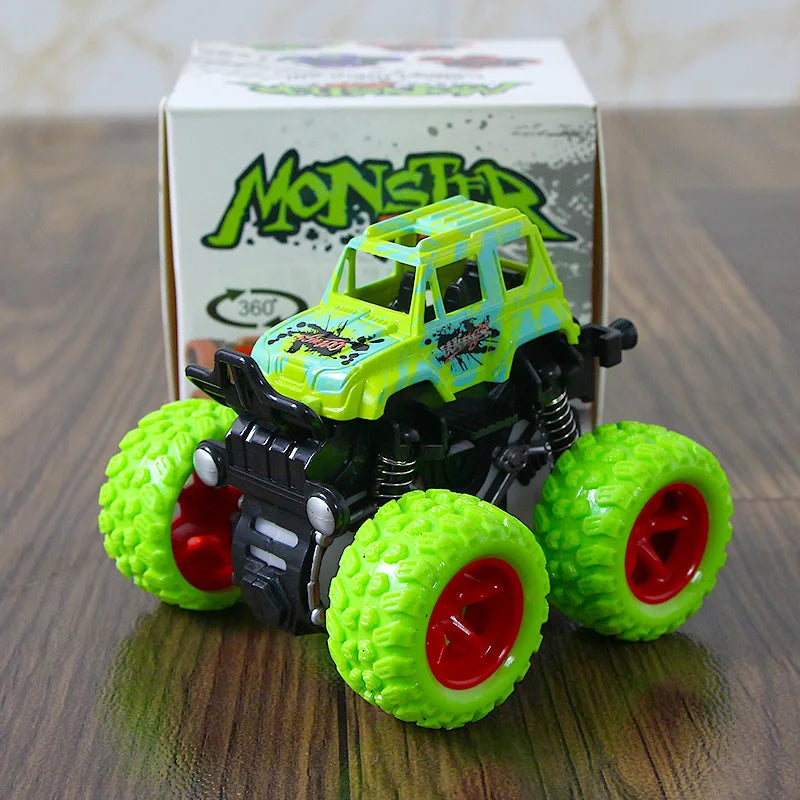 Friction Powered Monster Truck Toys - Push And Go Vehicles for Kids Best Christmas & Birthday Party Gift for Boys And Girls