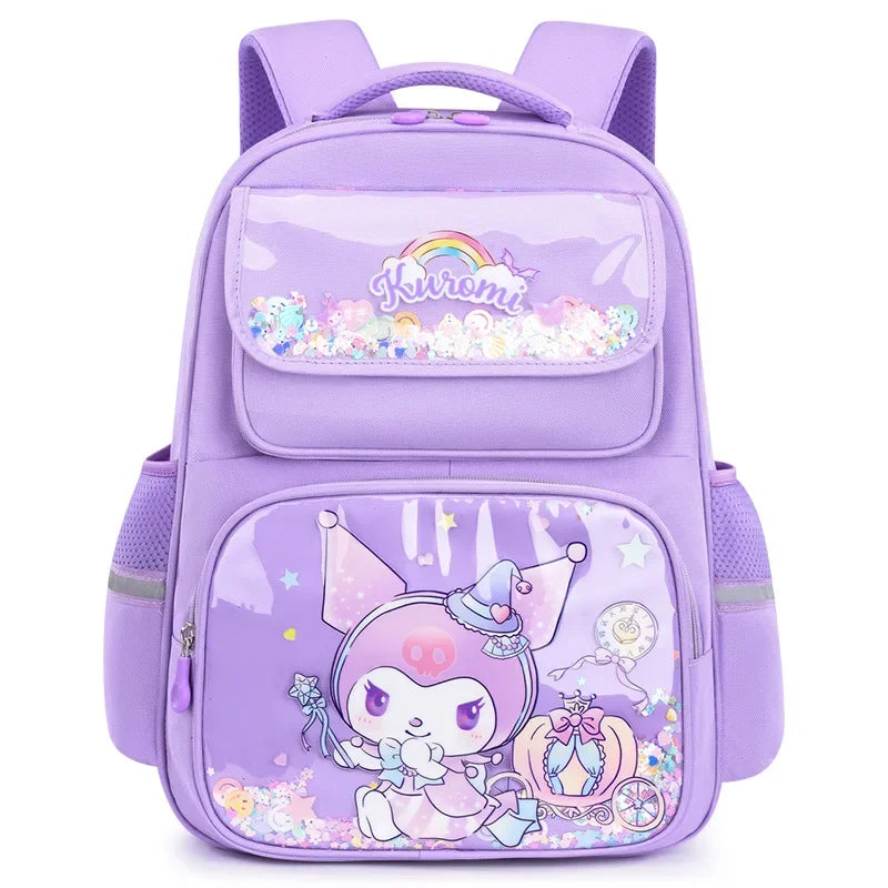Pupil Schoolbag Backpack Lightweight Student Large Capacity Children's Cartoon Bags Cinnamoroll Sanrio Kuromi My Melody