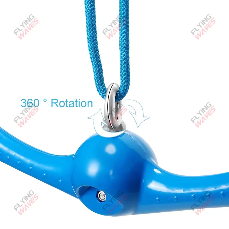 Kids Twister Swing 360° Spin Handle Swing Adjustable Playground Backyard Ninja Slackline Training Accessories Swing Attachment