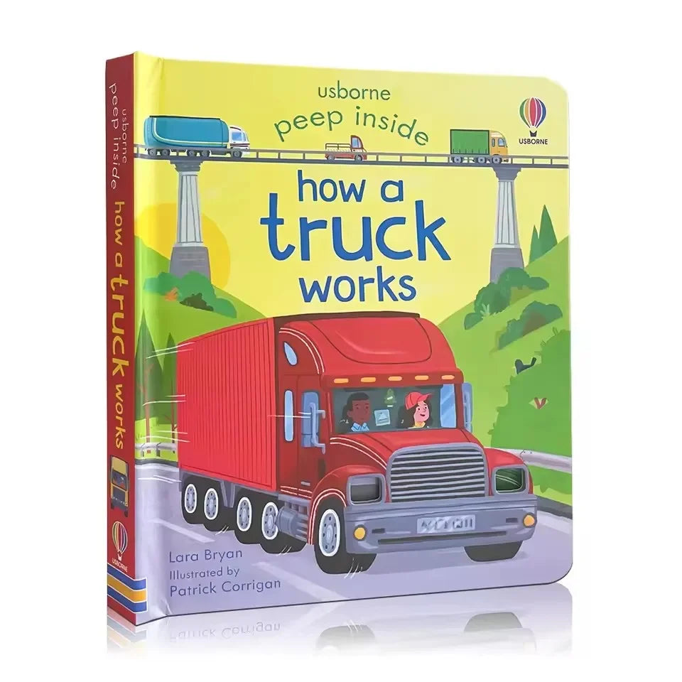 Usborne Peep Inside How Works Series Scientific Knowledge Learning Picture Book in English Daily Bedtime Reading Book