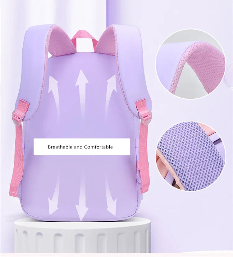 cute school backpack girls schoolbag waterproof book bag student backpack with many pockets elementary school bags for