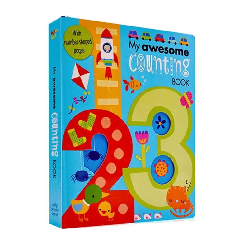 Thick Base Flip-Flap Learning Board for Toddlers – Early Education Cardboard Book for Kids, ABC 26 Letters & Numbers (Includes Audio)