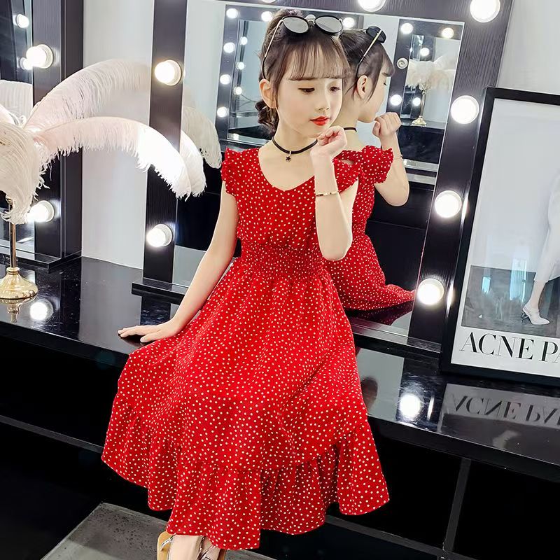 Girls casual dress with soft breathable fabric and short sleeves for comfortable summer everyday wear