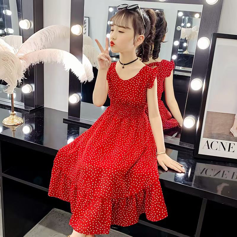 Girls casual dress with soft breathable fabric and short sleeves for comfortable summer everyday wear