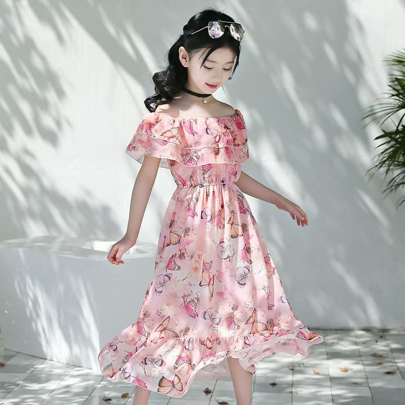 Girls Flower Print Dress – Stylish Floral Dress for Kids
