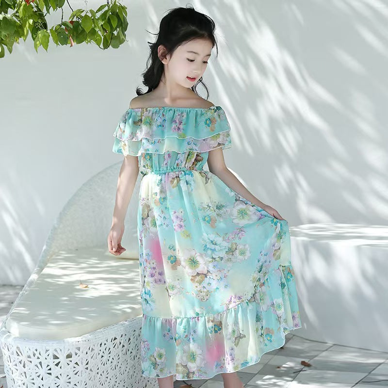 Girls Flower Print Dress – Stylish Floral Dress for Kids
