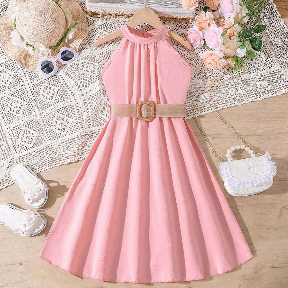 Girls Halter Dress Bangladesh | Stylish Summer Party Dress with Belt