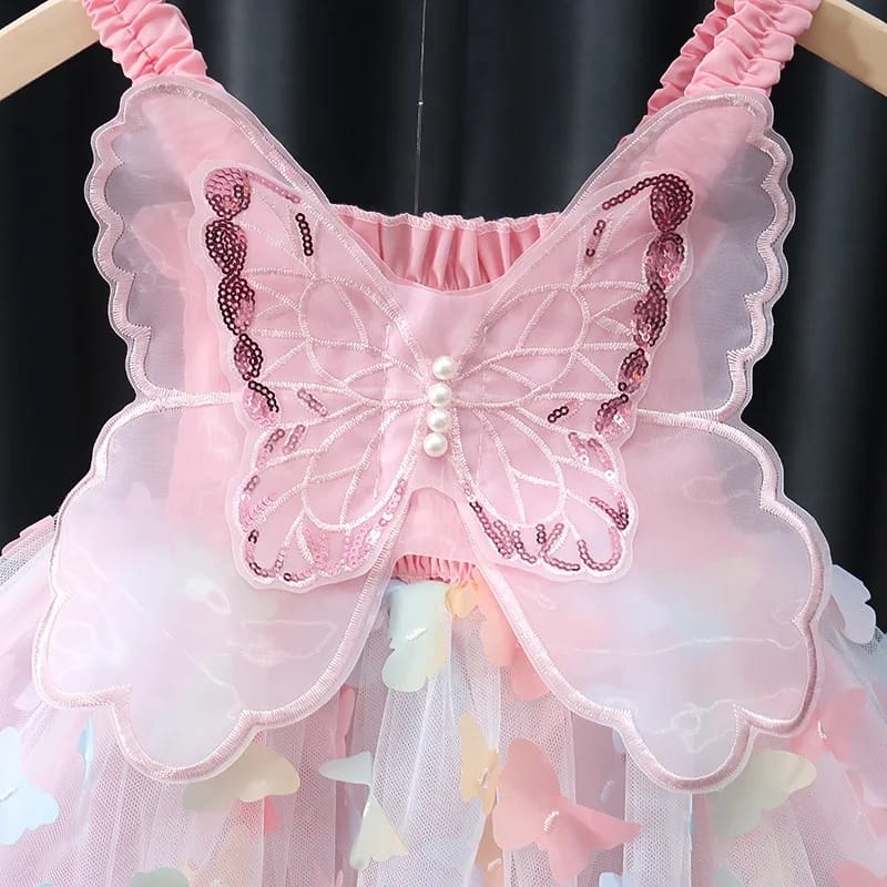 Style Rainbow Suspender Skirt For Children's Dress