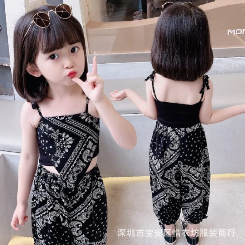 Baby girl summer outfit set Bangladesh floral 2PCS top and shorts kids clothing set breathable summer wear