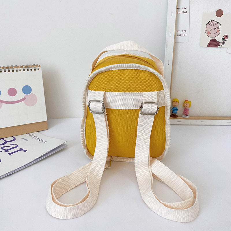 Cute Bear Doll Mini Canvas Kindergarten Backpack - Baby Bag - Baby's World (view 4)