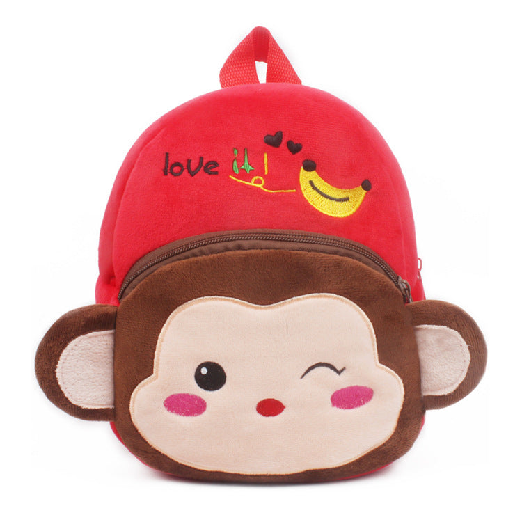 Lovable Year Old - Lovable 1-2 year old boys and girls small books to prevent loss of cartoon Plush bag baby traction rope
