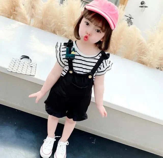 Girls Summer Clothes Set Bangladesh | 2PCS Kids Fashion Outfit