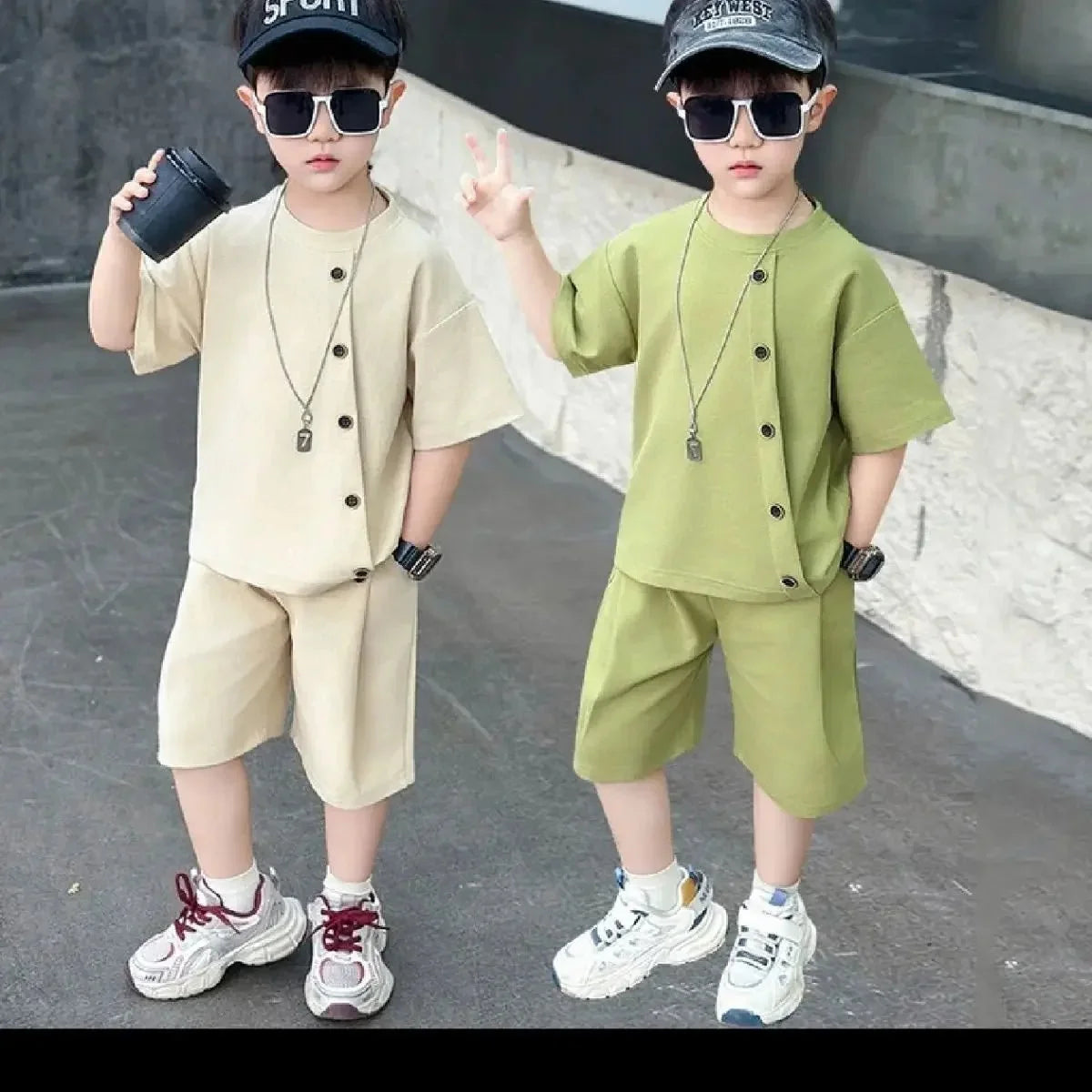 Boys 7 Kids Set Boy's Suit Child Outfit Boys' Summer Shirts Fashion Children Casual Clothes 4 Clothing Toddler Boy - Mom & Kids