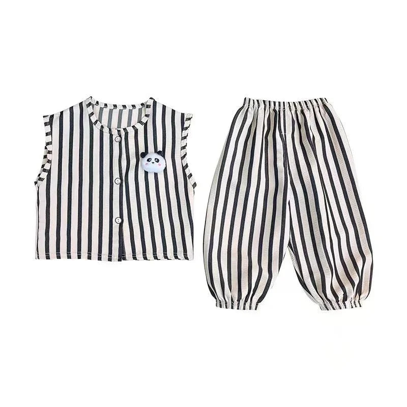 Children's Clothing Sets Pands Tanks+Short Pants Baby Outfit Set - Mom & Kids