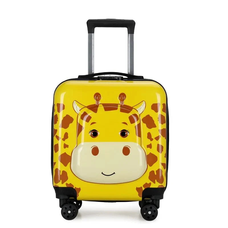 Children's Trolley Case Universal Wheel Cartoon Animal Portable Luggage Multi Function Boarding Case - BaBy's World