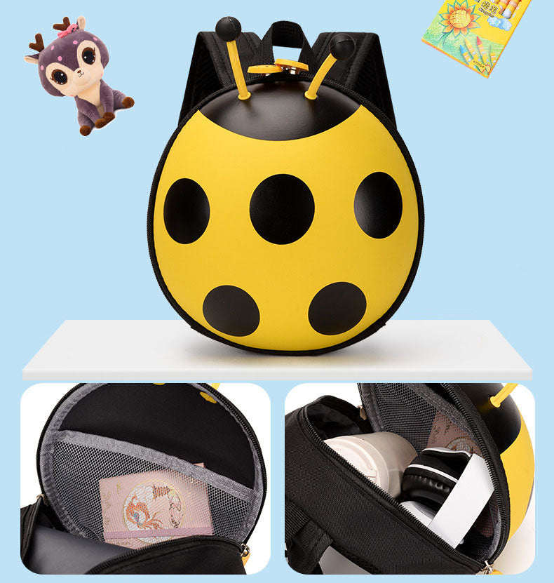 Ladybug Kindergarten Backpack with Leash Baby Backpack for 1 2 3 years Kids Backpack - Baby's World (view 9)