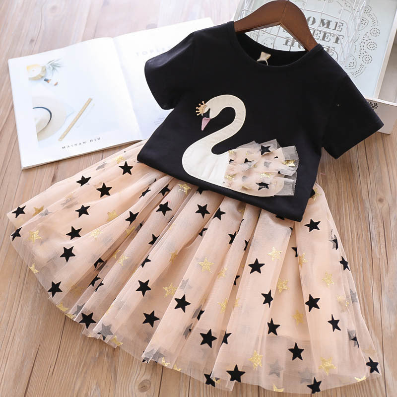 Girls' Summer Suits Princess Dress
