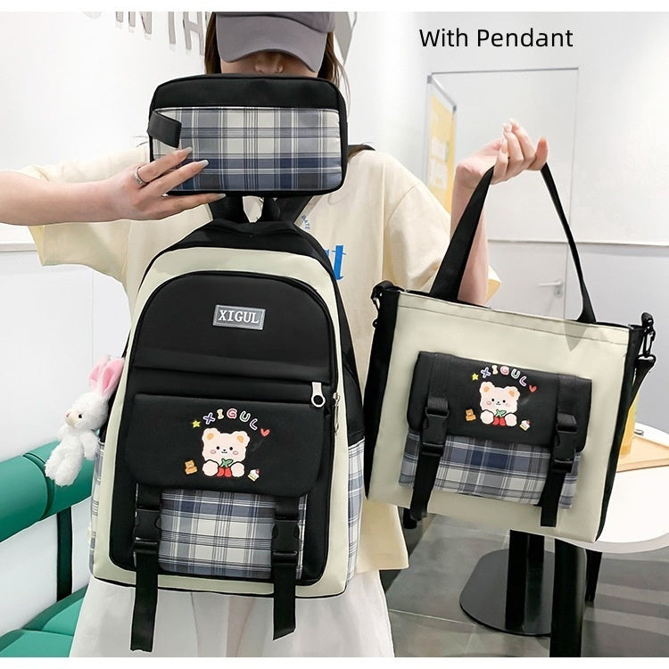 Large Capacity High School Plaid | Baby's World Bangladesh
